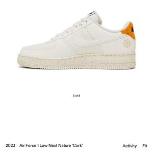 Air force 1 low next nature cork size  8.5
